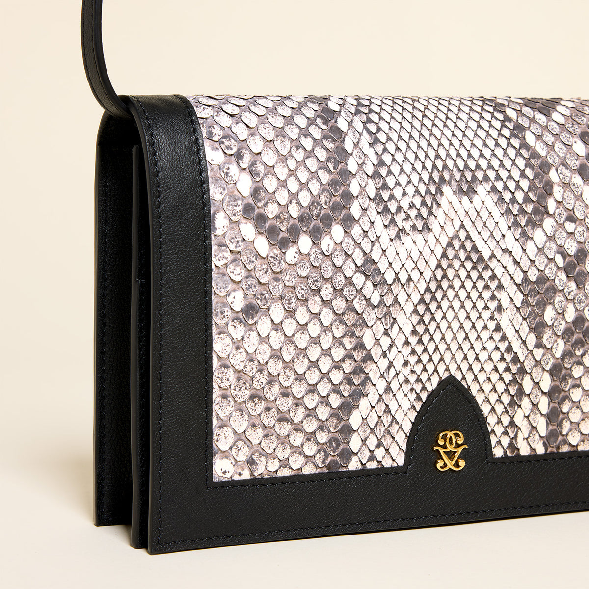 Germaine Guerin 1923 Cuir de Python Veau Lisse Noir 04