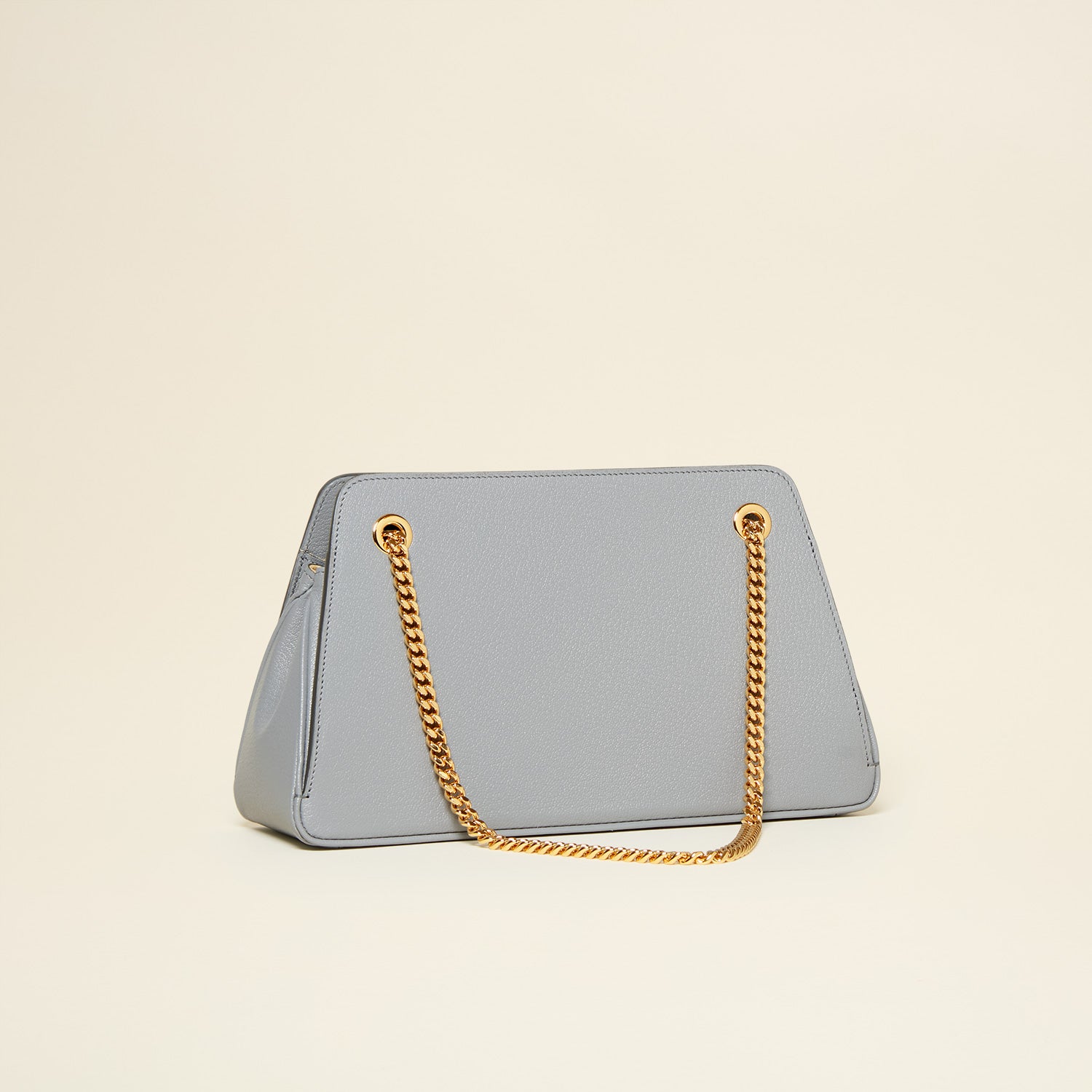 Germaine Guérin Sac Lorette Chèvre Gris Paris Dos