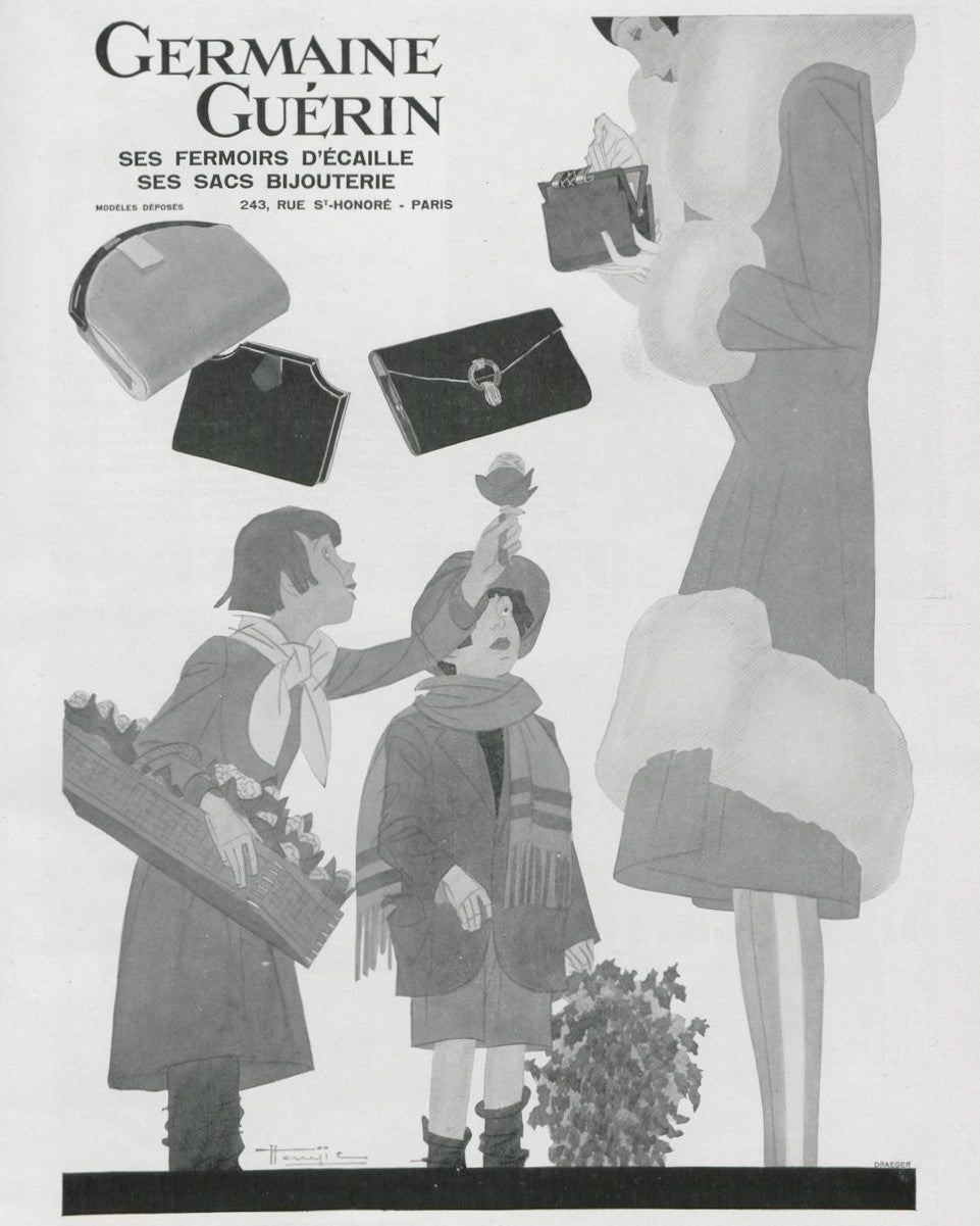 Germaine Guérin Publicité 1928 Histoire