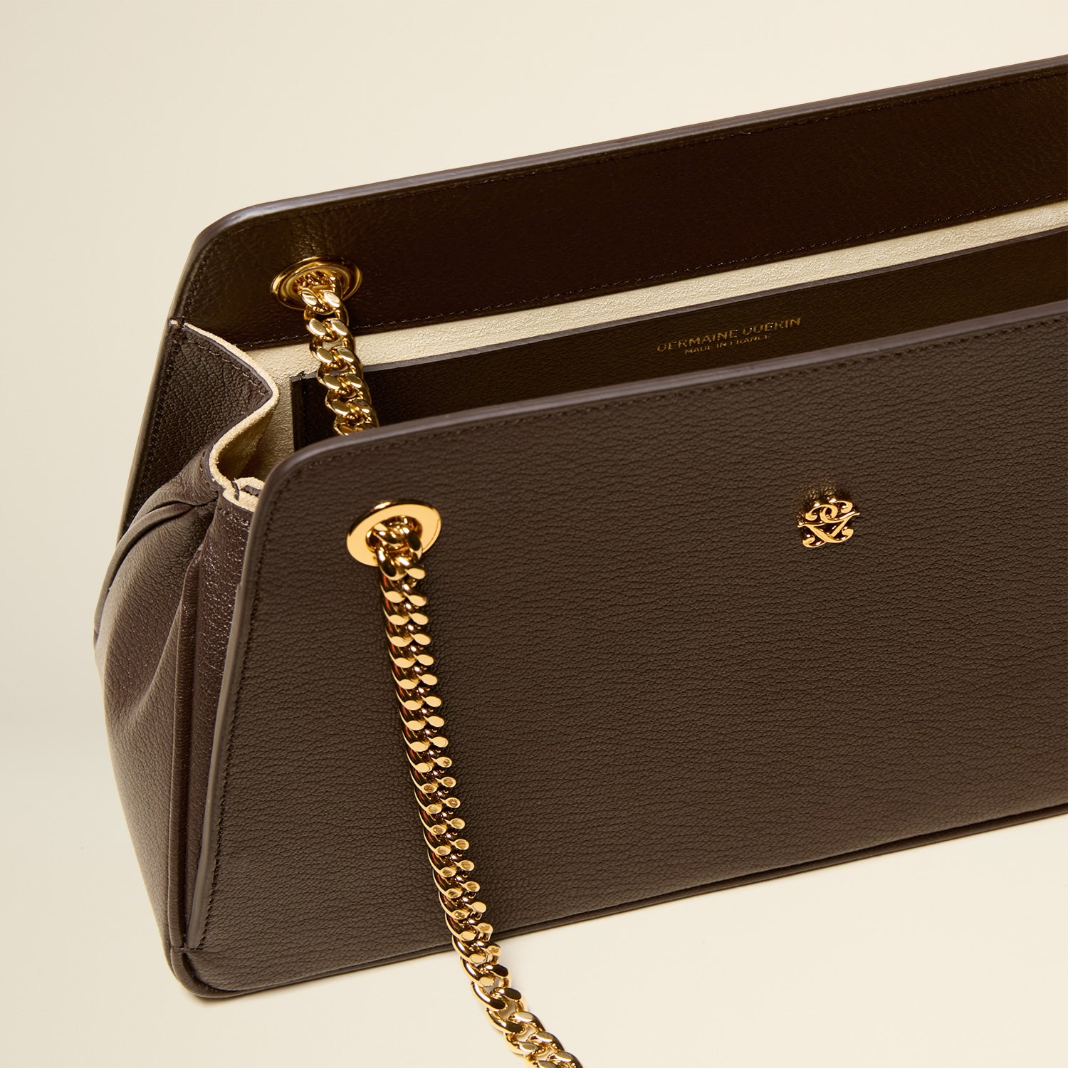 Germaine Guérin Sac Lorette Chèvre Arabica Détail