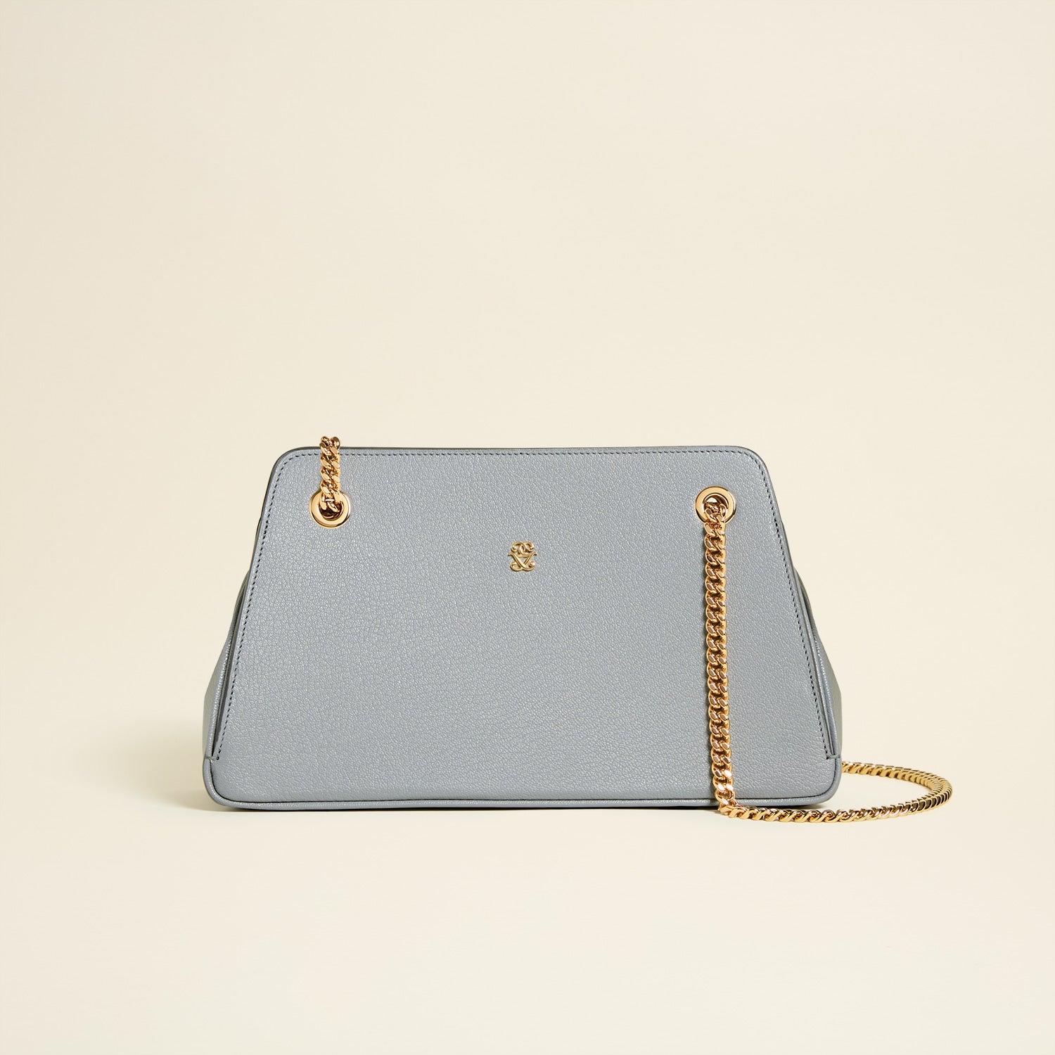 Germaine Guérin Sac Lorette Chèvre Gris Paris Face