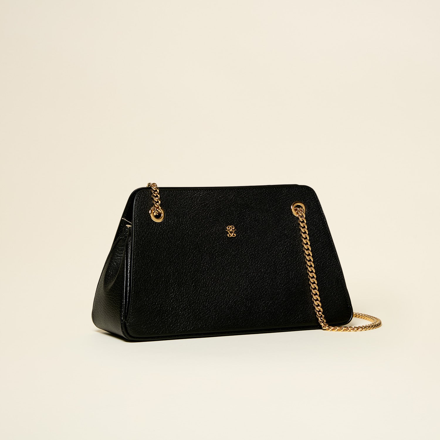 Germaine Guérin Sac Lorette Chèvre Noir 3/4