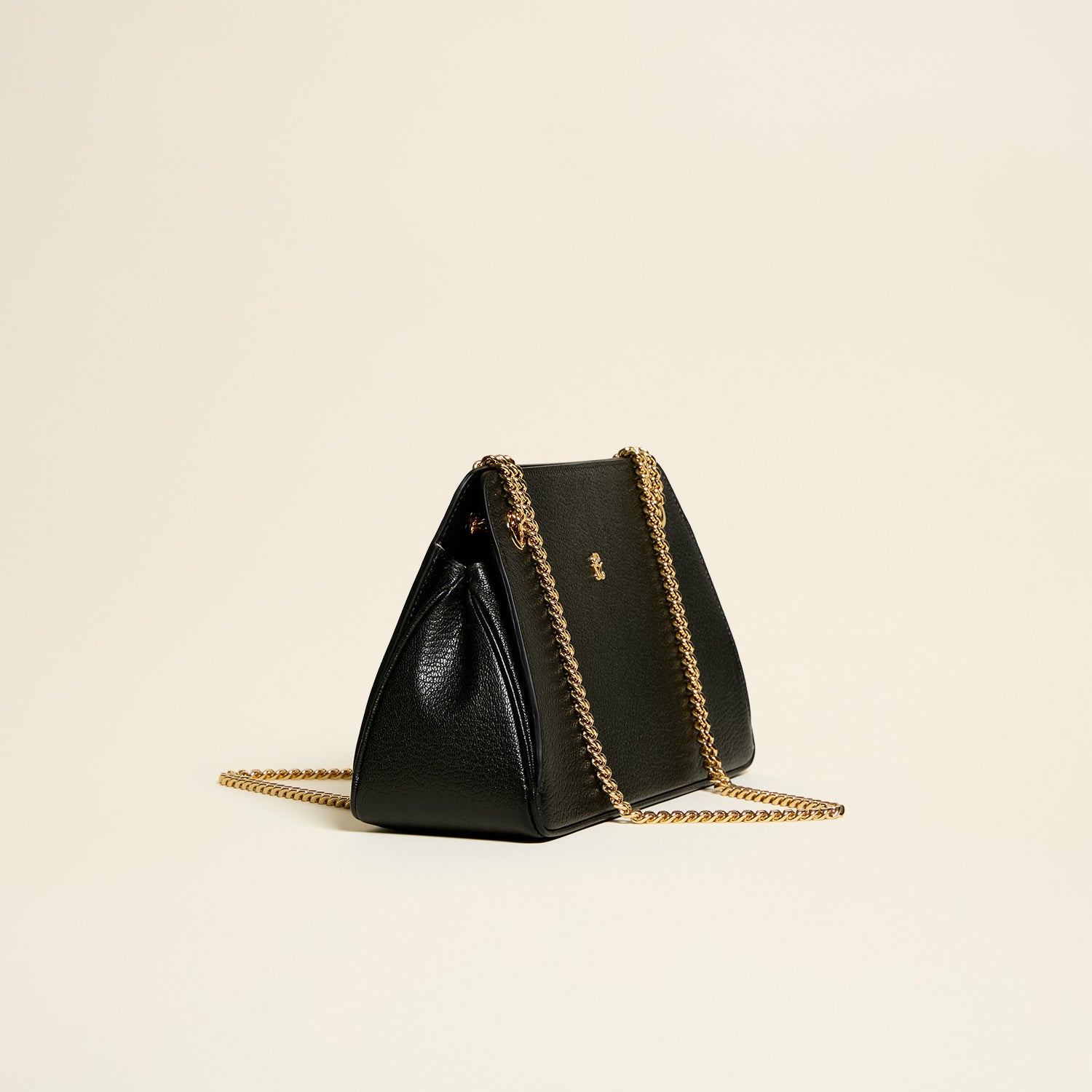 Germaine Guérin Sac Lorette Chèvre Noir 3/4