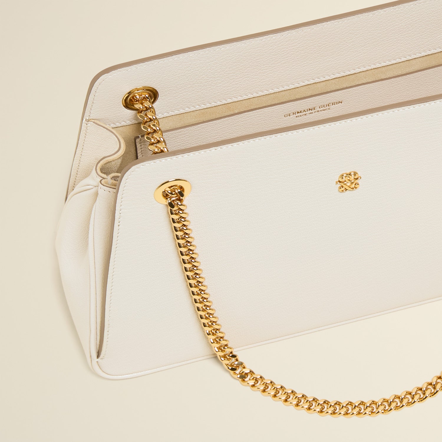 Germaine Guérin Sac Lorette Ivoire Détail