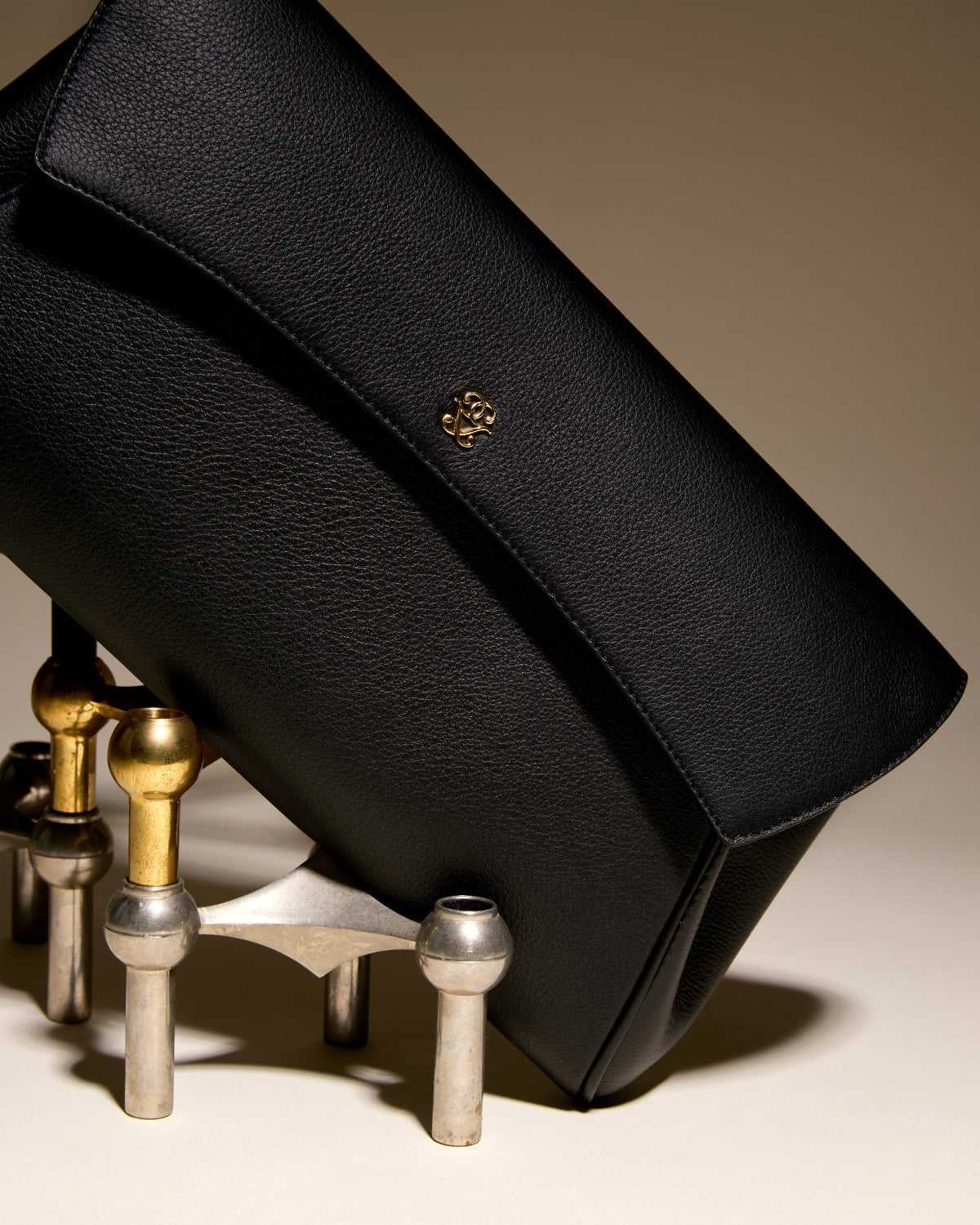 Germaine Guérin Pochette Tout-Paris Veau Noir